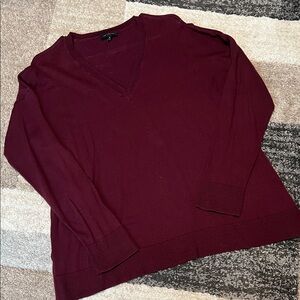 The Limited v-neck sweater, maroon, size XL GUC!